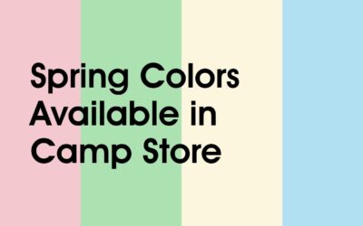 Camp Tees Now in Spring Colors